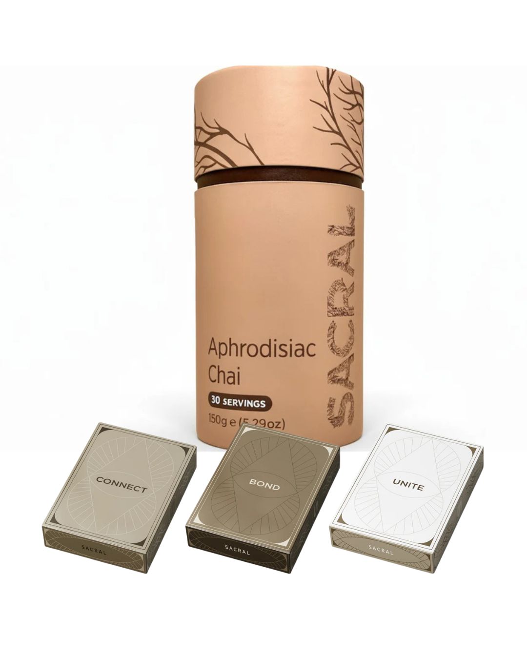 Sacral Chai dryck med kort