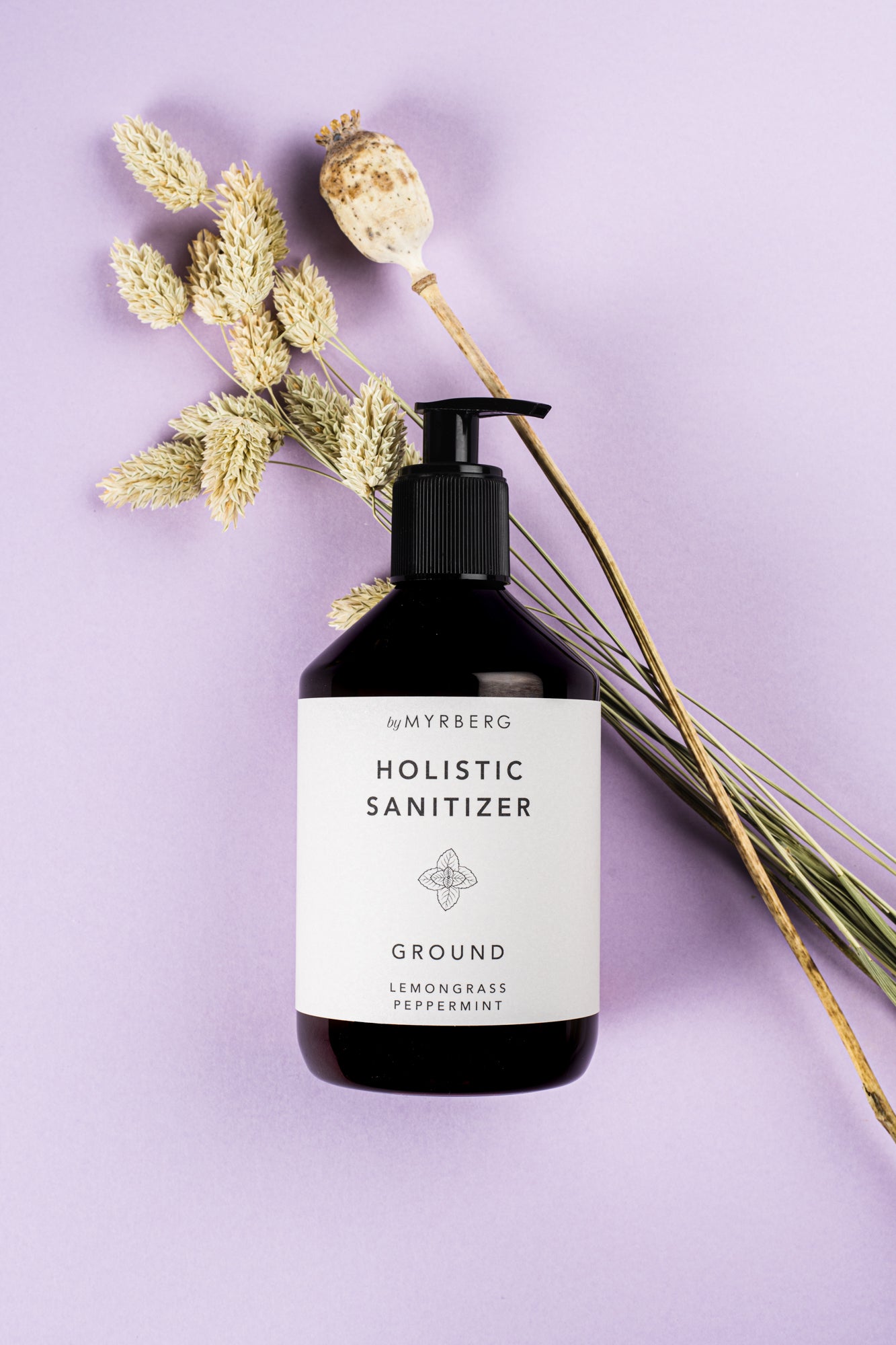 Holistic Sanitizer - Ground - citrongräs & pepparmynta 500 ml - Nordic Superfood by Myrberg