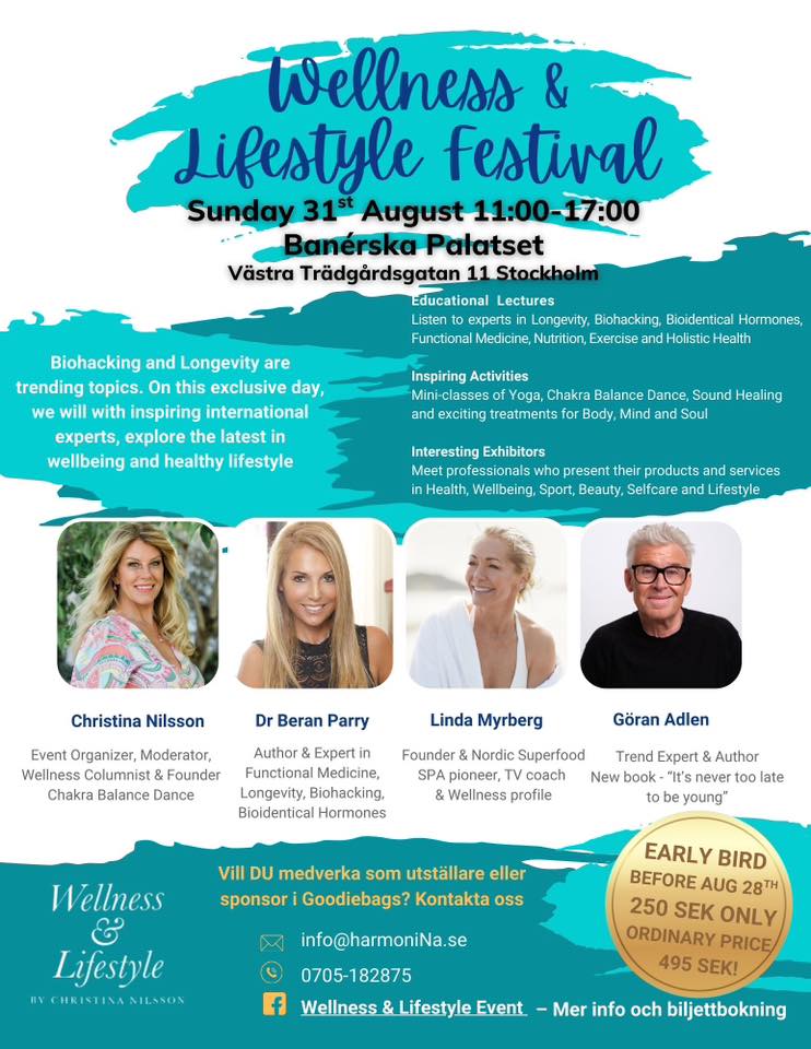 Söndag 31 Augusti: Wellness & Lifestyle festival i Stockholm